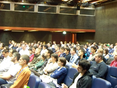 The crowd at the first speech